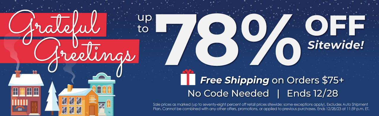 12-28 seasonal Deck the Halls up to 78% Off All Products